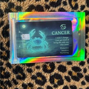 Holographic Zodiac Card Cover — Cancer